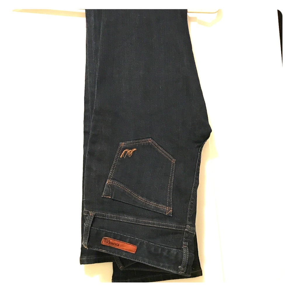 NWOT Express jeans dark wash - size 6 long